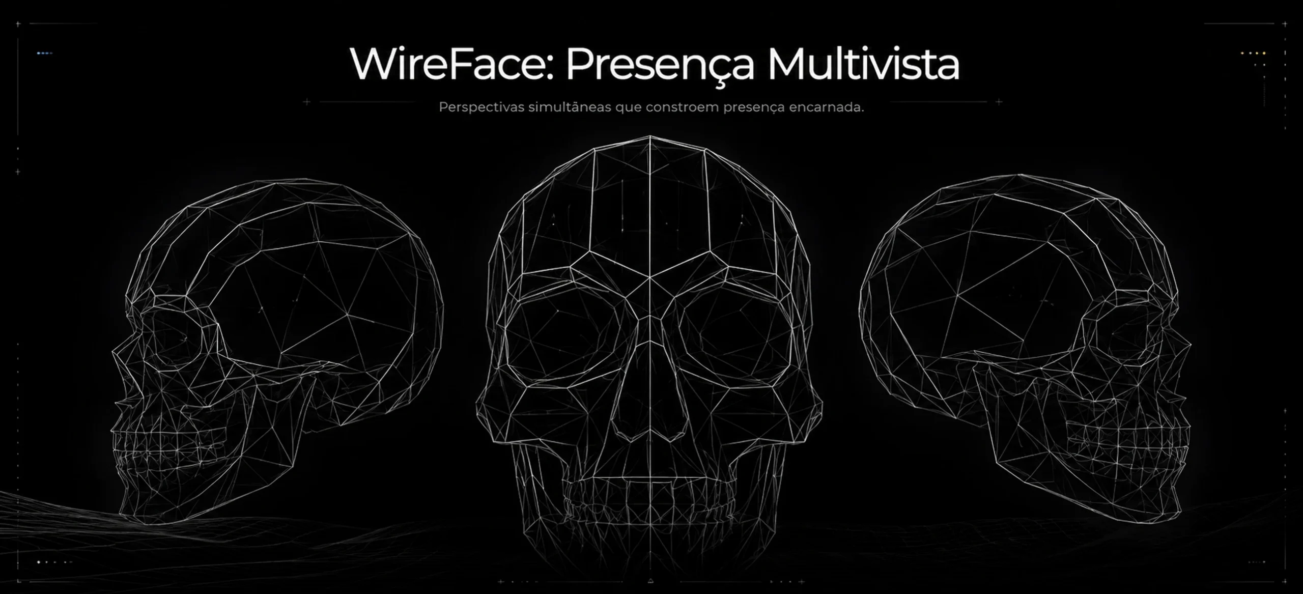 Presença multivista do WireFace apresentada simultaneamente em vistas frontal e laterais.